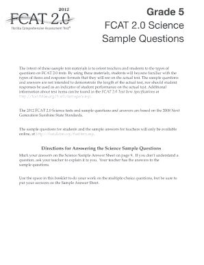 fcat science sample test book answer key Epub
